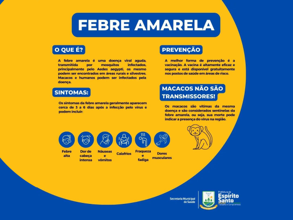 Prevenção contra a Febre Amarela.