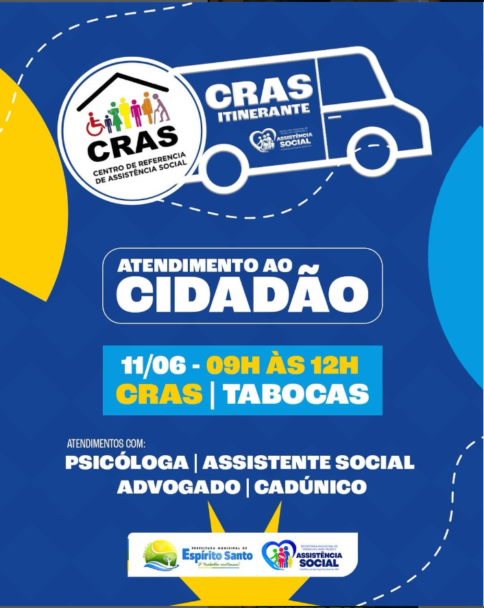 CRAS ITINERANTE: O SERVIÇO SOCIAL MAIS PERTO DE VOCÊ!