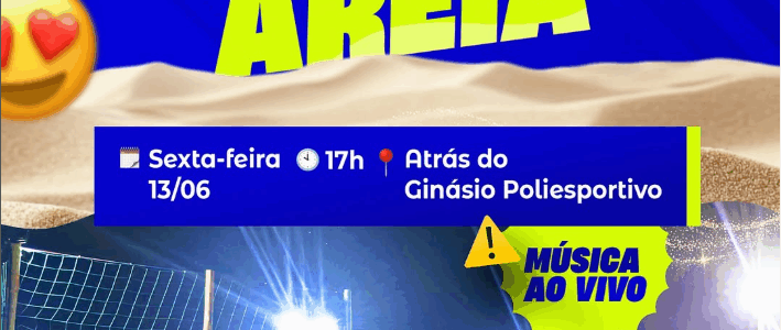 Vem aí a inauguração da Quadra de Areia!