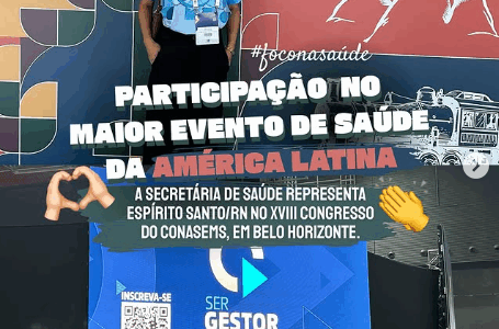  XVIII Congresso do CONASEMS, em Belo Horizonte/MG.