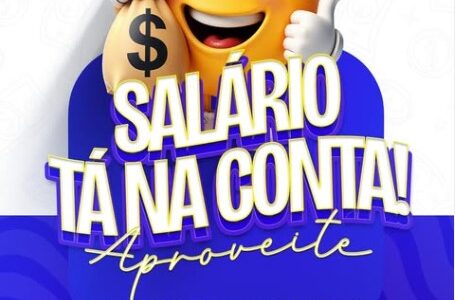 Salário na conta!