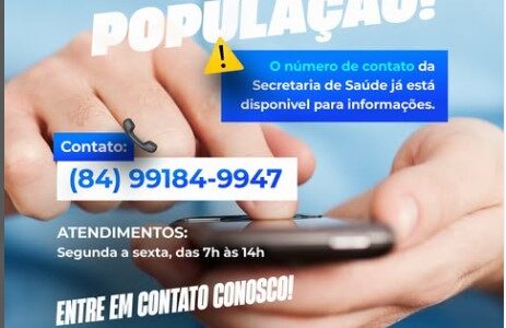 Atenção, população!