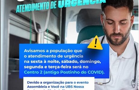 Atenção, população!