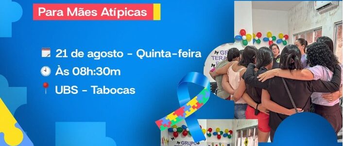 Nesta quinta-feira teremos mais um encontro do Grupo Terapêutico Entre Nós.