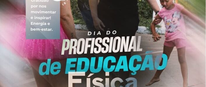 Hoje, 01 de setembro, celebramos o Dia do Profissional de Educação Física!