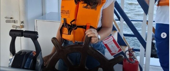 Projeto Barco-Escola Chama-Maré, no Rio Potengi.