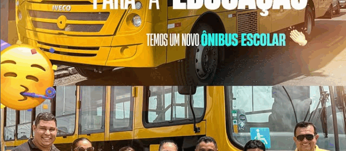 Mais transporte para a educação!