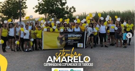 Caminhada do Setembro Amarelo na comunidade de Tabocas