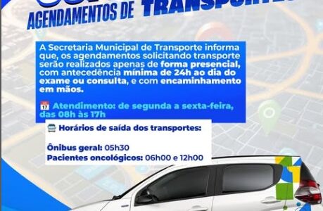 COMUNICADO IMPORTANTE — AGENDAMENTO DE TRANSPORTES 