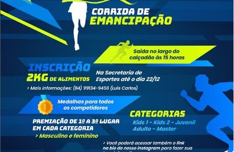 Vem aí a XIII Corrida de Emancipação!