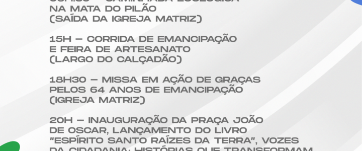 Espírito Santo: 64 anos de emancipação