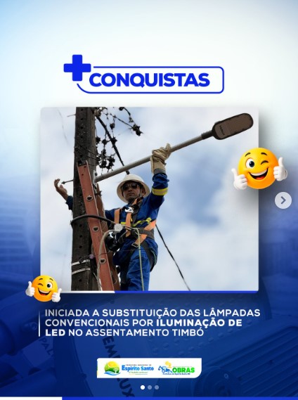 Mais luz, mais segurança e mais qualidade de vida!