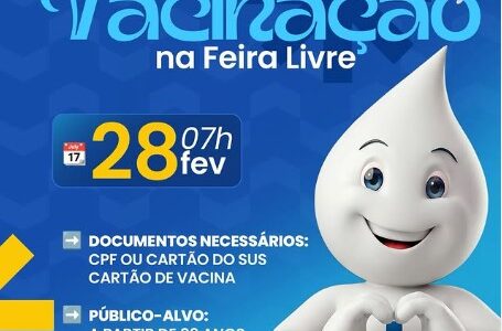 Multirão de Vacinação na Feira Livre!