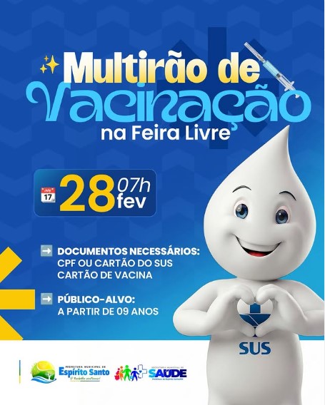Multirão de Vacinação na Feira Livre!