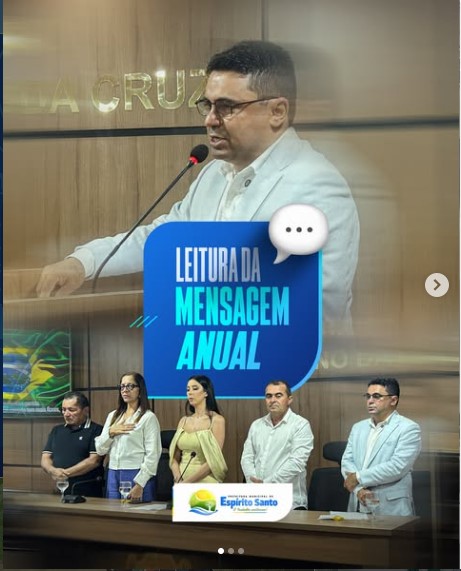 Leitura da Mensagem Anual do Poder Legislativo.