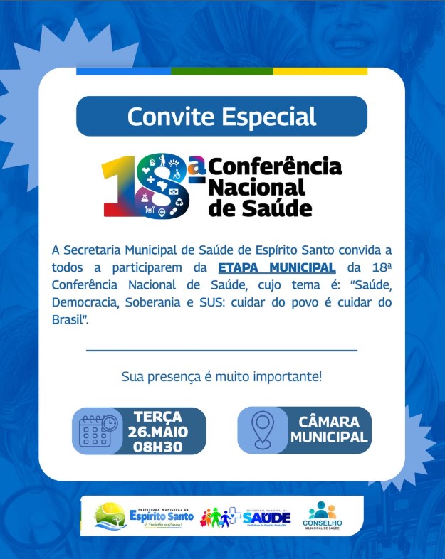 A saúde é construída com diálogo, participação e compromisso com o povo! 