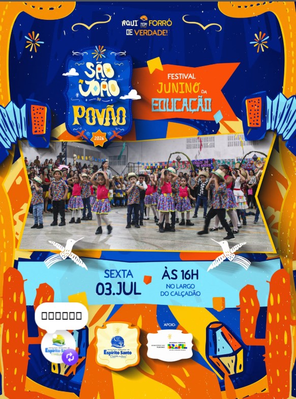🌽🎶 O São João do Povão vem com muita alegria! 💙✨