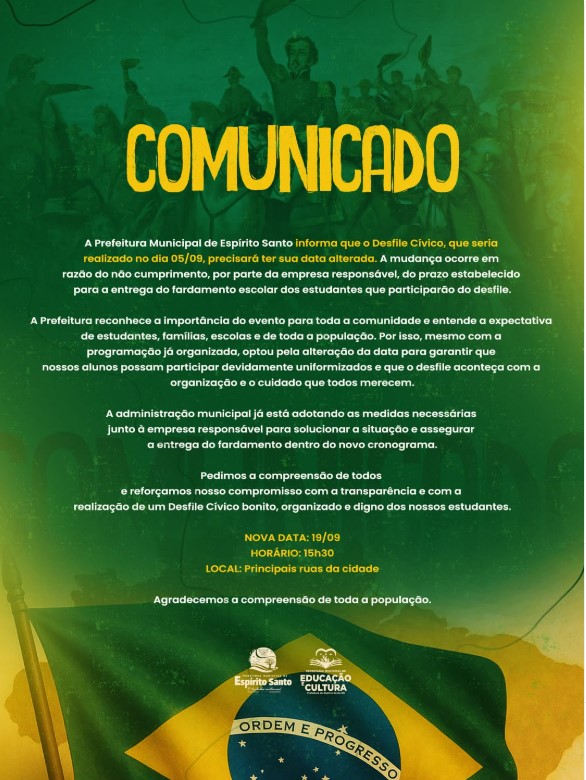 COMUNICADO IMPORTANTE