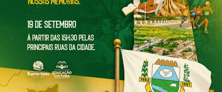 No dia 19 de setembro, Espírito Santo se reúne para celebrar nossa história