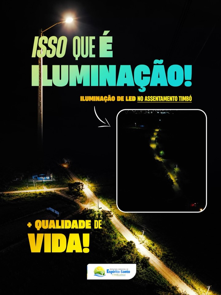 Mais iluminação, mais segurança e mais tranquilidade para nossa população!