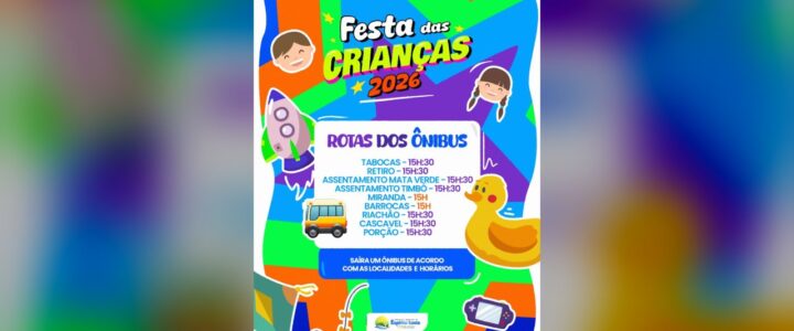 A FESTA DAS CRIANÇAS 2026 ESTÁ CHEGANDO! A FESTA DAS CRIANÇAS 2026 ESTÁ CHEGANDO!