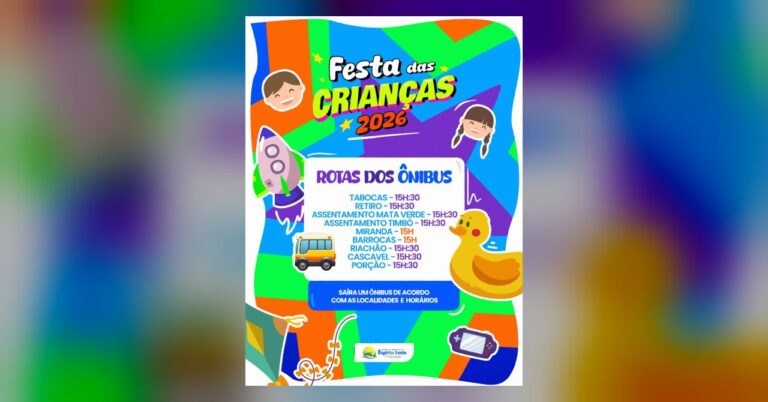 A FESTA DAS CRIANÇAS 2026 ESTÁ CHEGANDO!